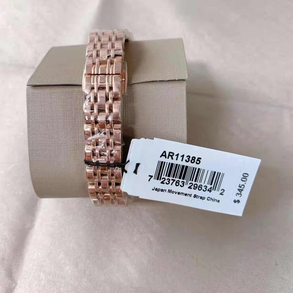 Emporio Armani AR11385 Two-Hand Rose Gold-Tone Stainless Steel Watch Emporio Armani AR11385 Two-Hand Rose Gold-Tone Stainless Steel Watch